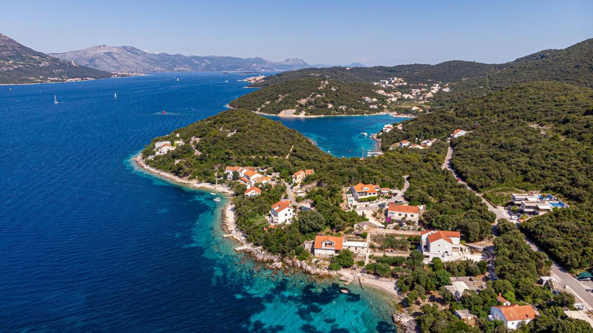 Seaside Apartments With A Swimming Pool Tri Zala, Korcula - 558 Zrnovo المظهر الخارجي الصورة